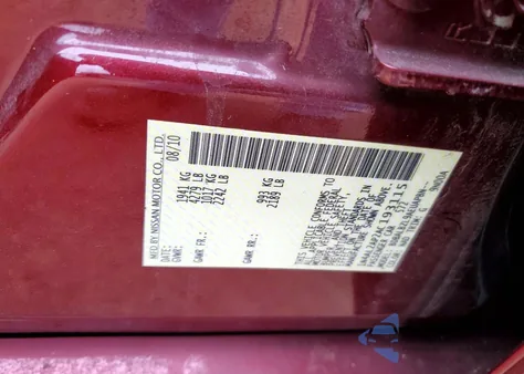 2010 Nissan Altima 2.5 z USA, uszkodzony, nr VIN 1N4AL2AP2AC193115